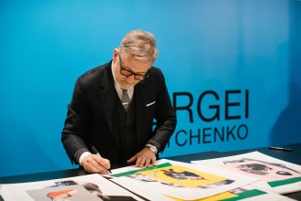 Presentation of the exhibition of Sergei Sviatchenko in Magasin Du Nord